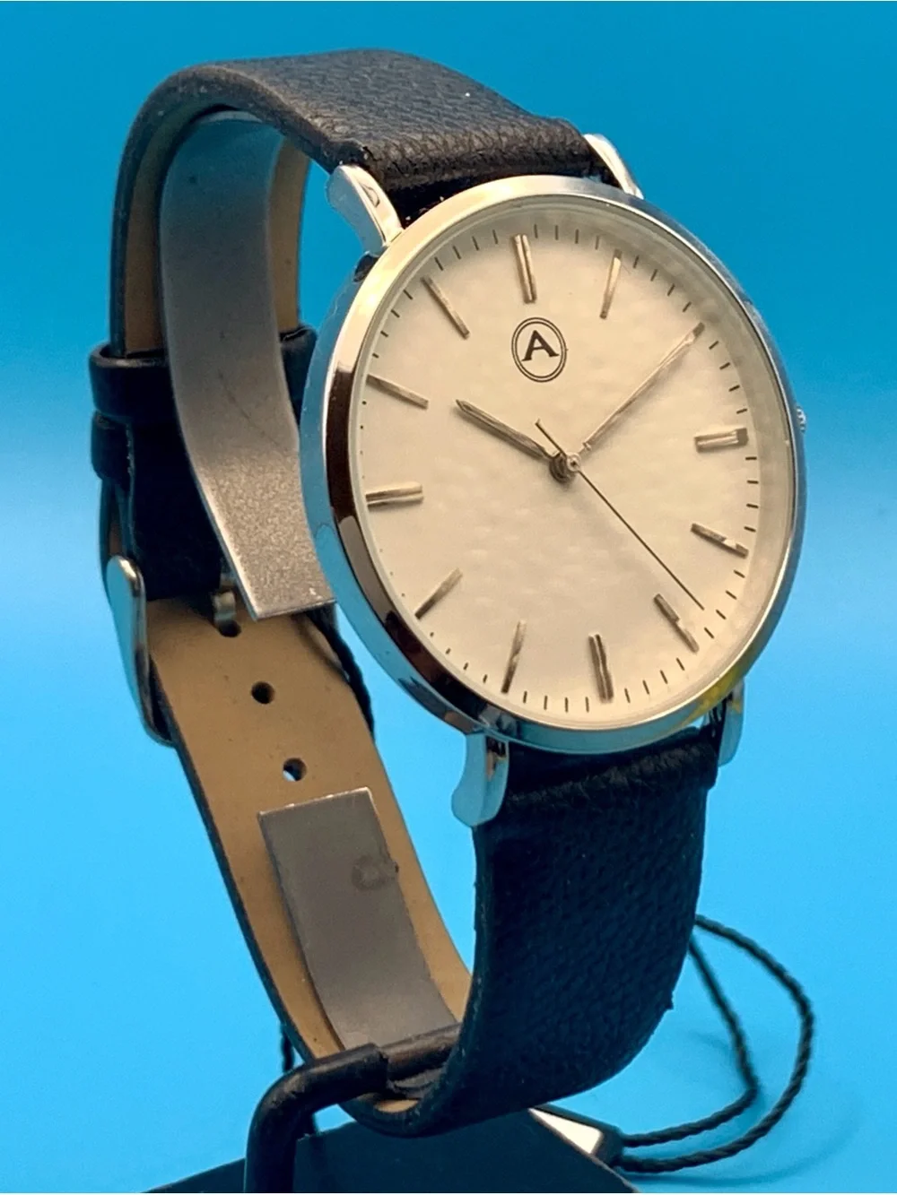 AKRIBOS XXIV AK1033SS Men’s Fashion Quartz Wristwatch Leather Works New Battery